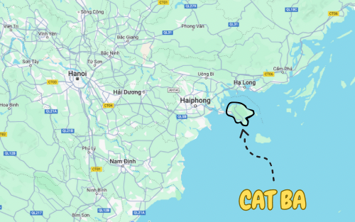 Cat Ba Island Location